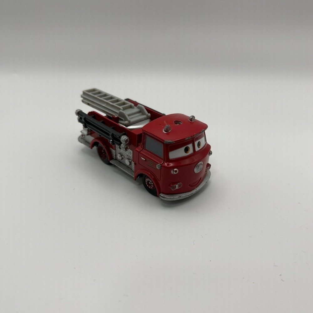Disney Pixar Cars Red the Fire Truck Diecast Toy Vehicle Radiator Springs Red - Picture 3 of 5